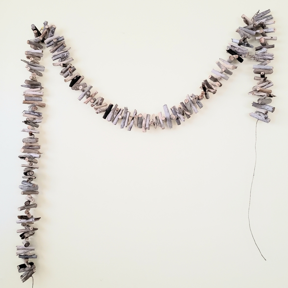 6' (72 inch) Lake Michigan Driftwood Garland, Beach decor, Nautical, lakelife